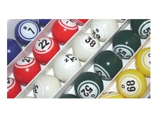 Multi-Color Coated Double Number Bingo Ball Set Color, Double, Number, Bingo, Ball, Set,