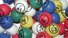Multi Color Single Number Bingo Ball Set Bingo balls, balls, colored