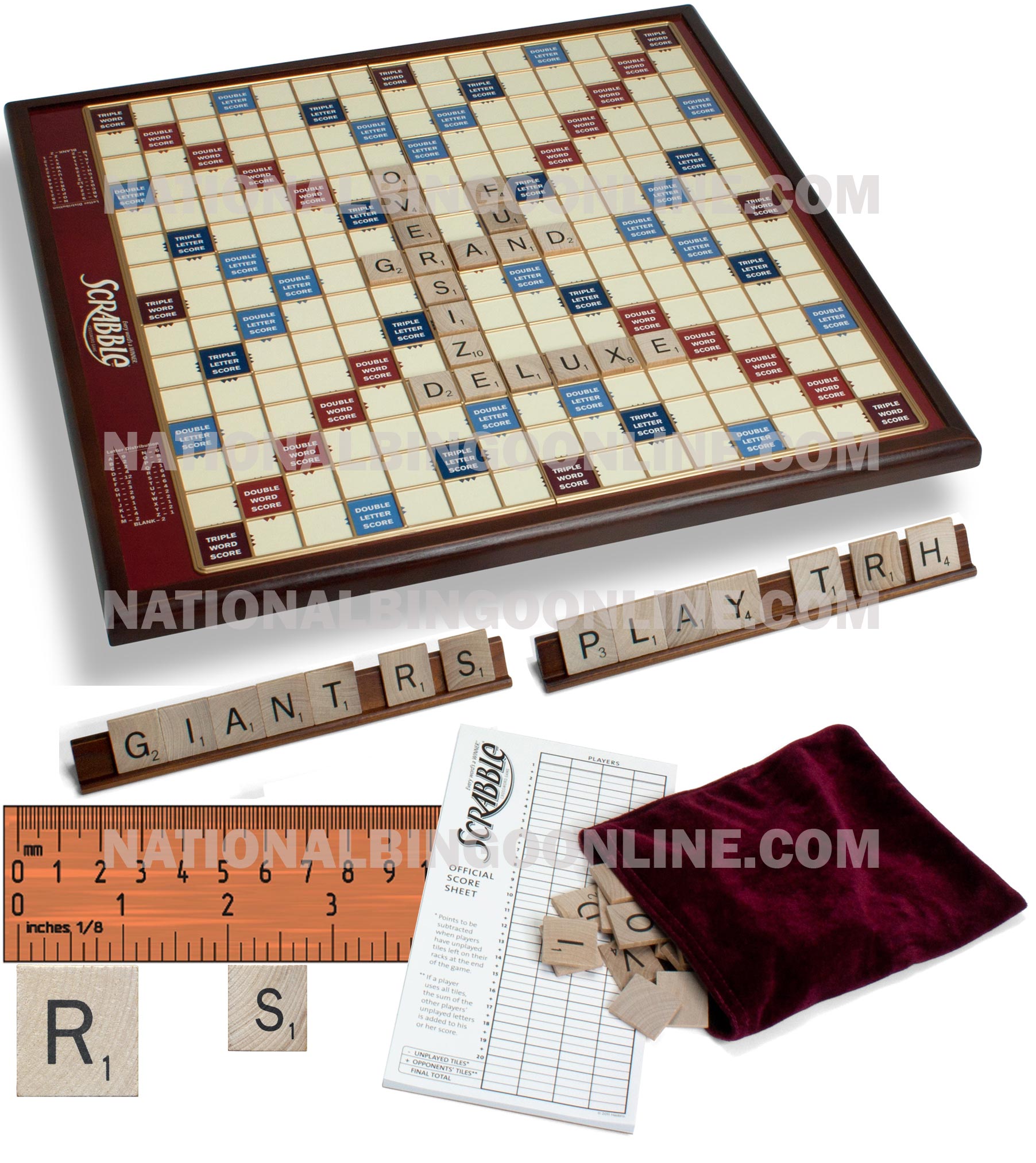 Giant Scrabble Deluxe scrabble, board game, game
