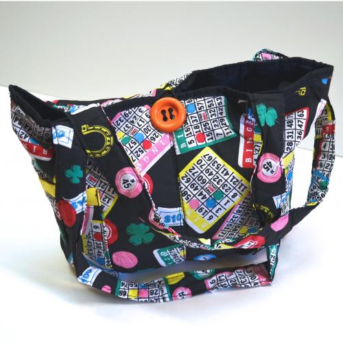 Quilted Bingo Tote Bag 