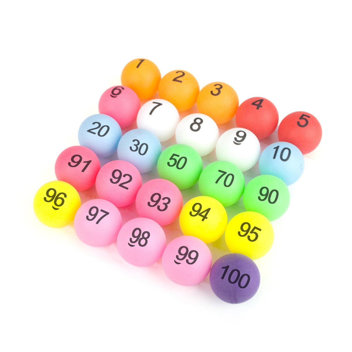 Multi Color Raffle Balls 